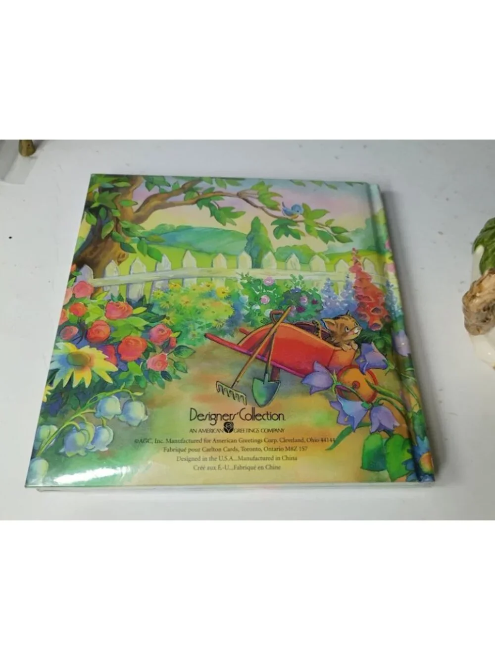 Vintage American Greetings Cushioned Hardback Journal Kitsch Garden Sealed New